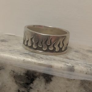 Sterling Silver size 8 925 Flame Ring